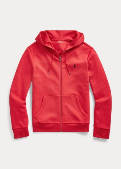 Sudaderas Con Capucha Polo Ralph Lauren Hombre Rojos - Double-Knit Full-Zip - DPOIG8162